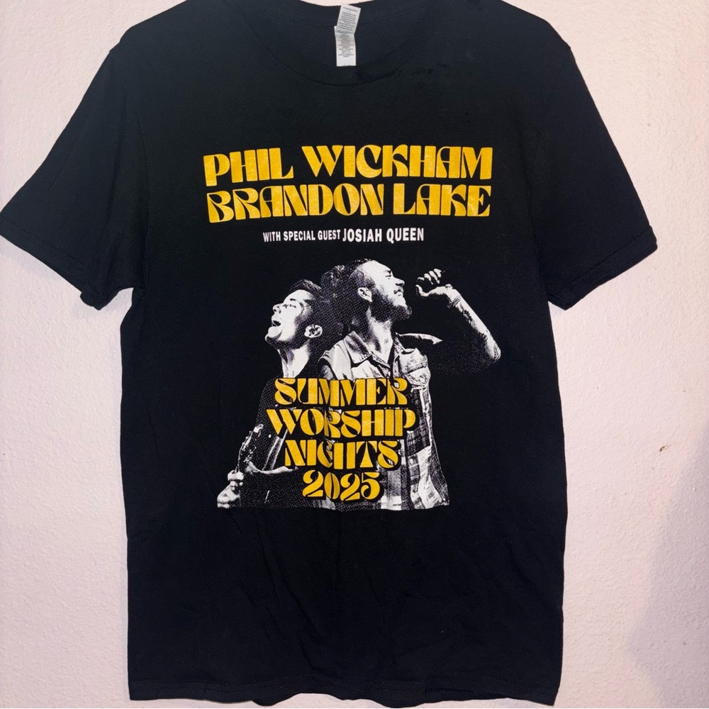 Phil Wickham & Brandon Lake Summer Worship Nights 2025 Graphic Tee - Black